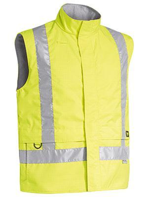 Bisley Workwear 3m Taped Hi Vis Wet Weather Anti Static Vest BV0363T Work Wear Bisley Workwear   